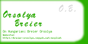 orsolya breier business card